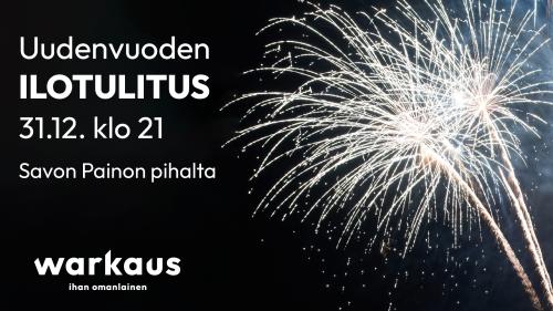 Uuden vuoden ilotulitus.