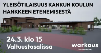 Kankun koulun havainnekuva.