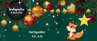 Joulupostia ikäihmisille -kampanjan kuvituskuva. 